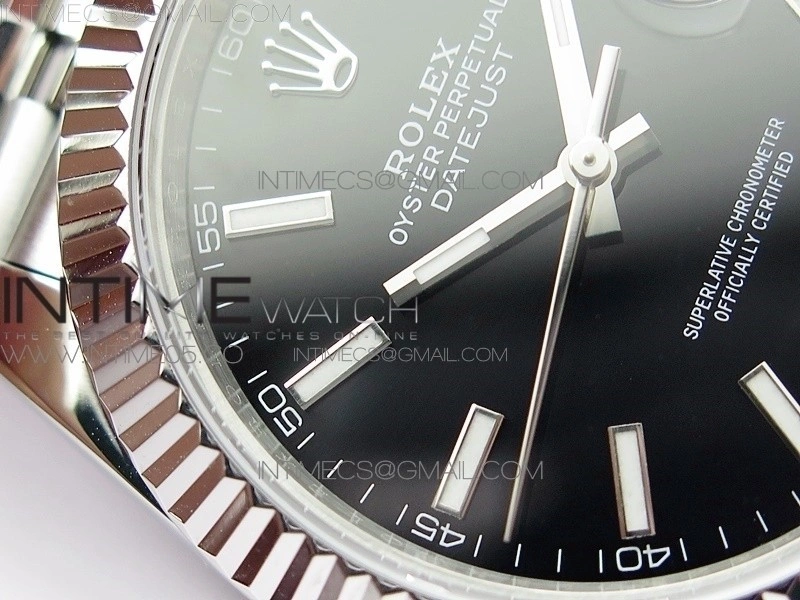 DateJust 41 126334 SS BP 1:1 Best Edition New Version Black Dial on Jubilee Bracelet
