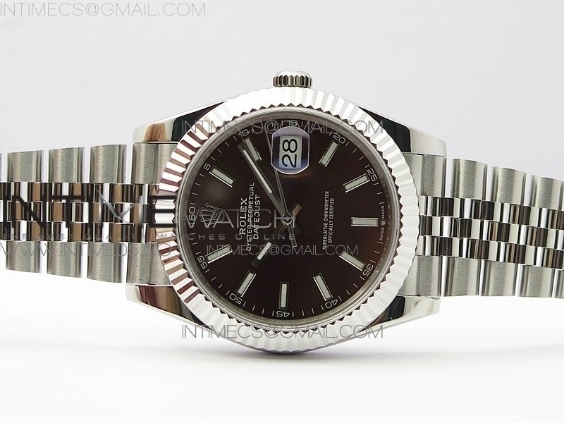 DateJust 41 126334 SS BP 1:1 Best Edition New Version Brown Dial on Jubilee Bracelet