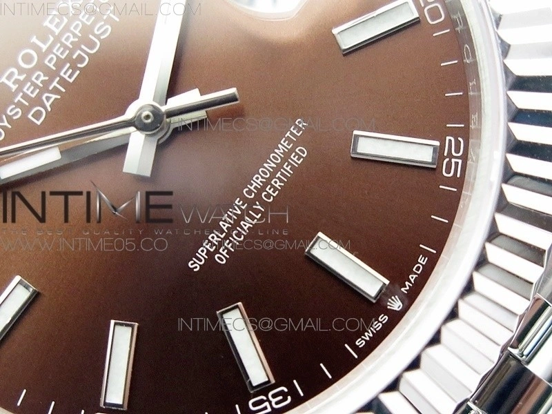 DateJust 41 126334 SS BP 1:1 Best Edition New Version Brown Dial on Jubilee Bracelet