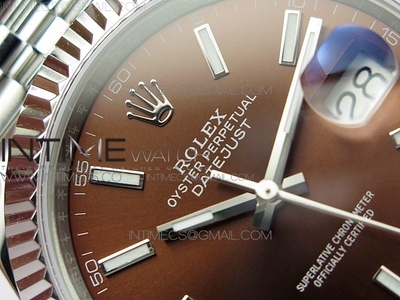 DateJust 41 126334 SS BP 1:1 Best Edition New Version Brown Dial on Jubilee Bracelet