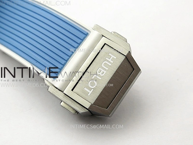 Hublot Big Bang Unico Blue White Ceramic BBF 1:1 Best Edition Skeleton Dial on Blue White Rubber Strap A1280