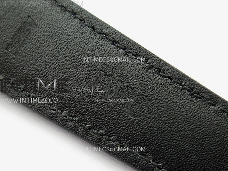 Portuguese Real PR IW501704 RG APSF 1:1 Best Edition Black Dial On Black Leather Strap A52010
