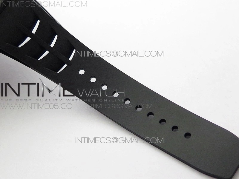 RM12-1 Real Tourbillon Forge Carbon KVF Best Edition Skeleton Dial on Black Rubber Strap