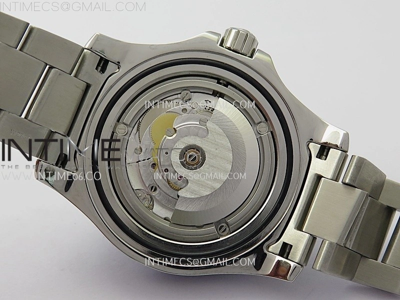 SuperOcean 44mm Special Black Ceramic EF 1:1 Best Edition Blue Dial on SS Bracelet A2824