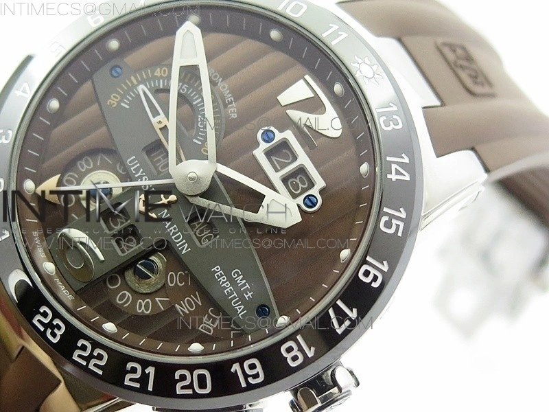 Executive Toro SS TWA 1:1 Best edition Brown Dial on Brown Rubber Strap Asian UN-32