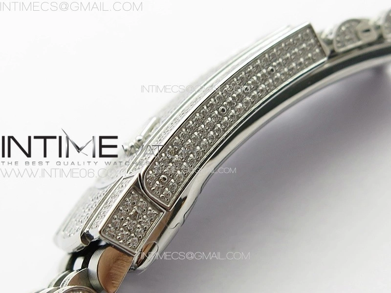DateJust 41 126334 Full Paved Diamonds BP Best Edition Rhodium Dial Stick Markers on Jubilee Bracelet A2824