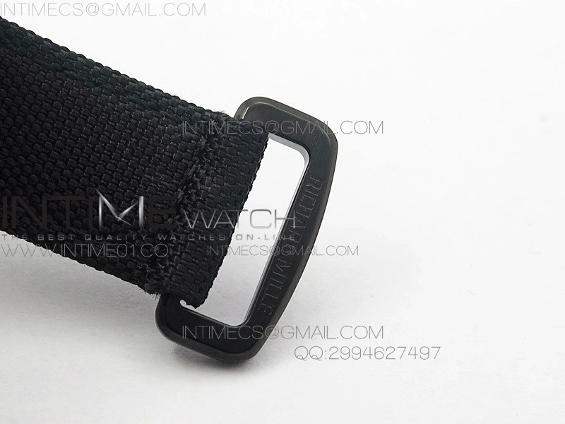 RM 035-2 Red Forged Carbon Black Inner Bezel Skeleton Dial on Black Nylon Strap MIYOTA9015
