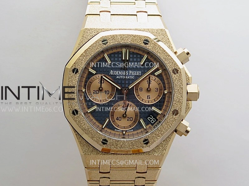 Royal Oak Chrono 26240 Frosted RG Gain Weight V2 DDF 1:1 RG Dial Black Subdial RG Bracelet Super Clone DD4401