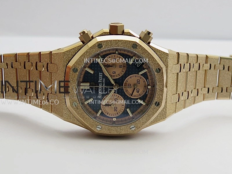 Royal Oak Chrono 26240 Frosted RG Gain Weight V2 DDF 1:1 RG Dial Black Subdial RG Bracelet Super Clone DD4401