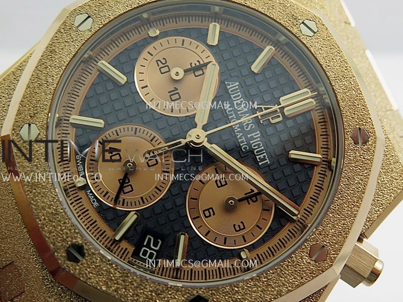 Royal Oak Chrono 26240 Frosted RG Gain Weight V2 DDF 1:1 RG Dial Black Subdial RG Bracelet Super Clone DD4401
