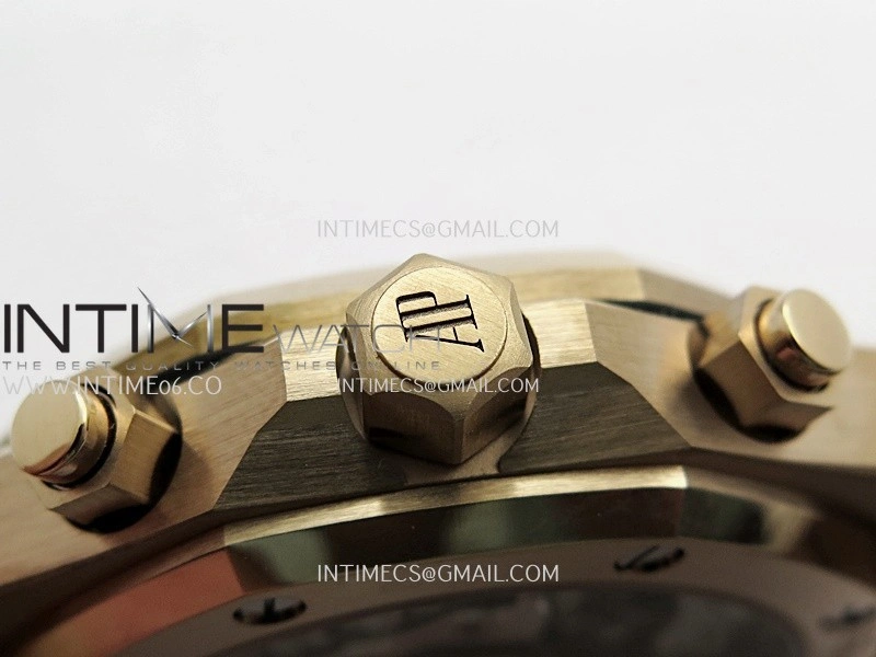 Royal Oak Chrono 26240 Frosted RG Gain Weight V2 DDF 1:1 RG Dial Black Subdial RG Bracelet Super Clone DD4401