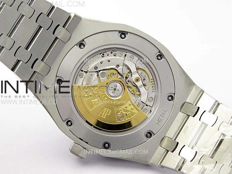 Royal Oak 41mm 15410 Frosted SS APSF 1:1 Best Edition Black Textured Dial on SS Bracelet SA3120 Super Clone