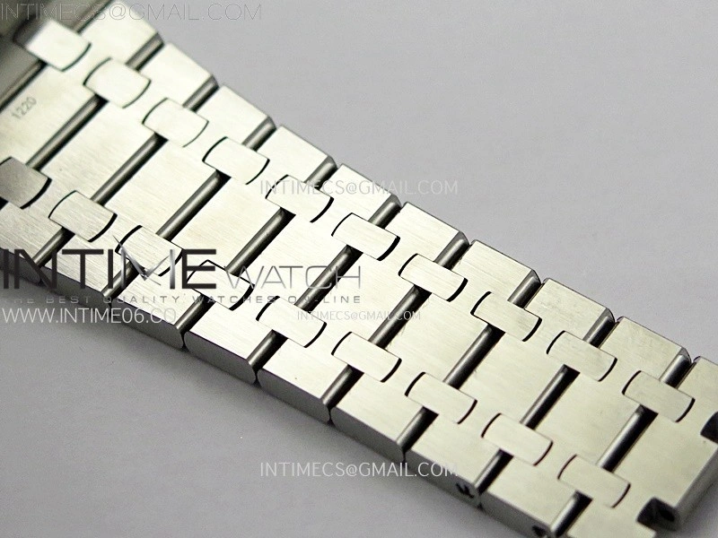 Royal Oak 41mm 15410 Frosted SS APSF 1:1 Best Edition White Textured Dial on SS Bracelet SA3120 Super Clone