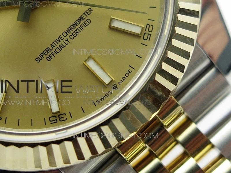 DateJust 41 126333 Wrapped SS YG 3AF 1:1 Best Edition YG Lumed Dial on Wrapped SS YG Jubilee Bracelet A3235