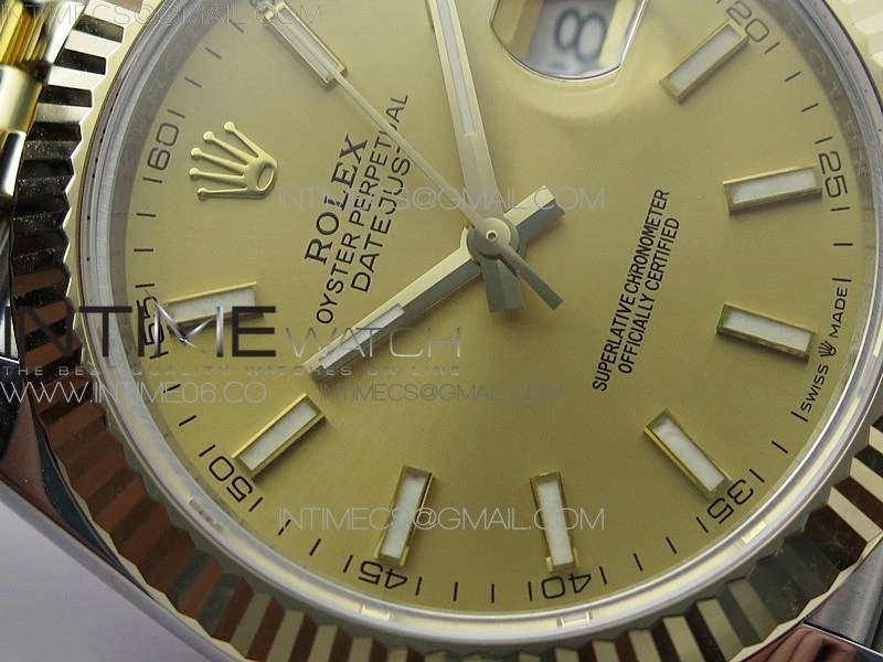 DateJust 41 126333 Wrapped SS YG 3AF 1:1 Best Edition YG Lumed Dial on Wrapped SS YG Jubilee Bracelet A3235