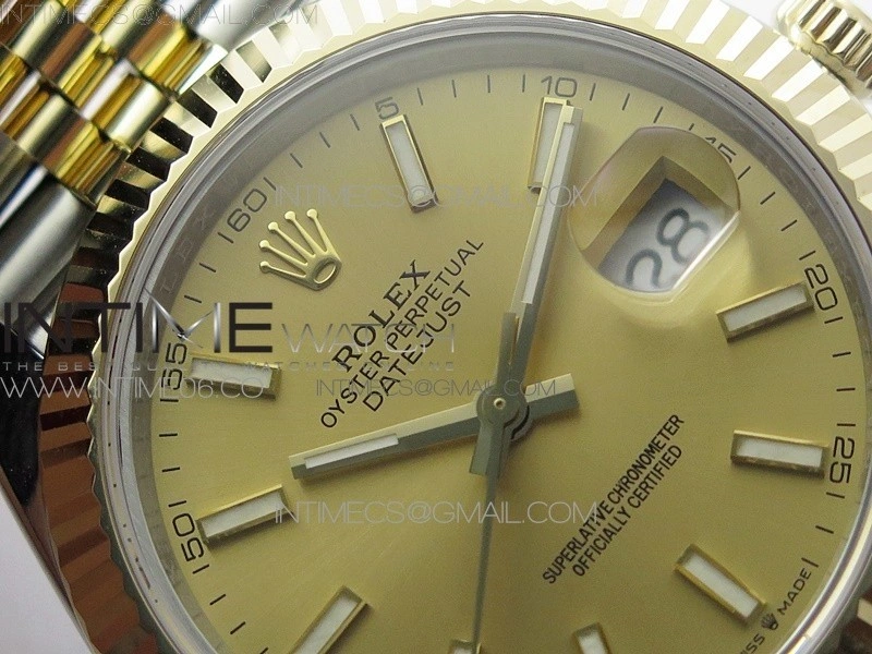 DateJust 41 126333 Wrapped SS YG 3AF 1:1 Best Edition YG Lumed Dial on Wrapped SS YG Jubilee Bracelet A3235