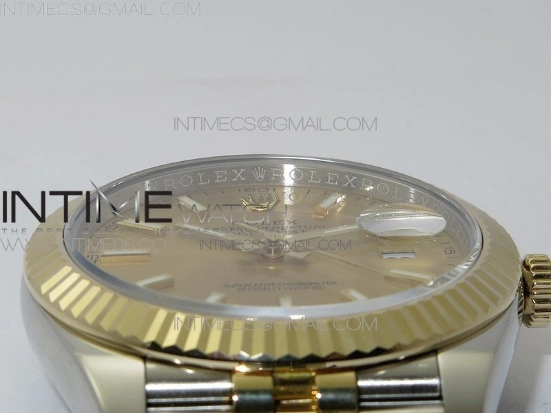 DateJust 41 126333 Wrapped SS YG 3AF 1:1 Best Edition YG Lumed Dial on Wrapped SS YG Jubilee Bracelet A3235