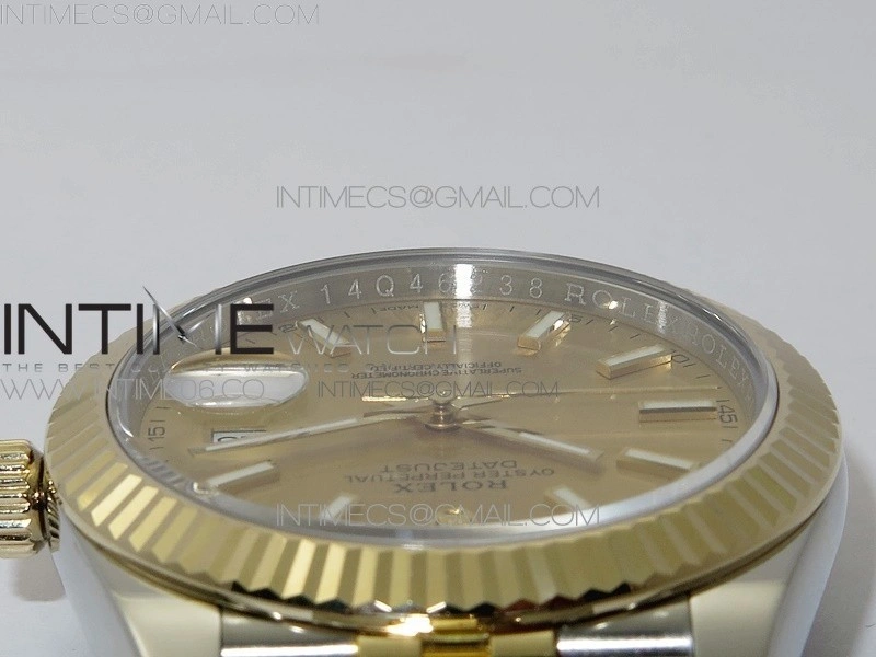 DateJust 41 126333 Wrapped SS YG 3AF 1:1 Best Edition YG Lumed Dial on Wrapped SS YG Jubilee Bracelet A3235