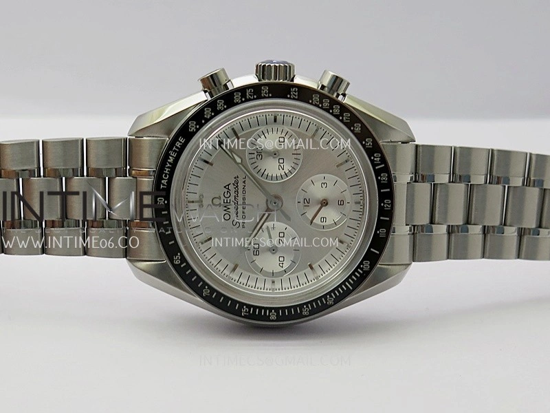 Speedmaster Professional SS N1F Best Edition Silver Dial On SS Bracelet Asian 3861