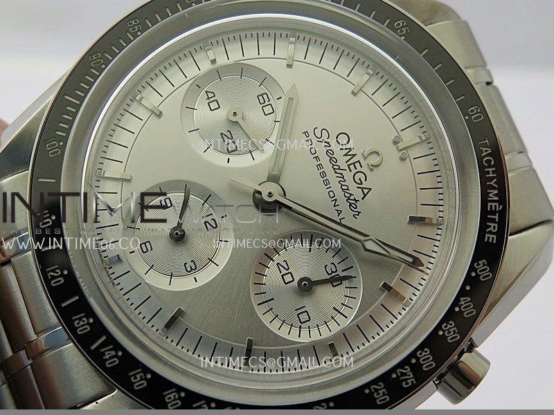Speedmaster Professional SS N1F Best Edition Silver Dial On SS Bracelet Asian 3861