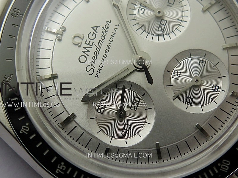 Speedmaster Professional SS N1F Best Edition Silver Dial On SS Bracelet Asian 3861
