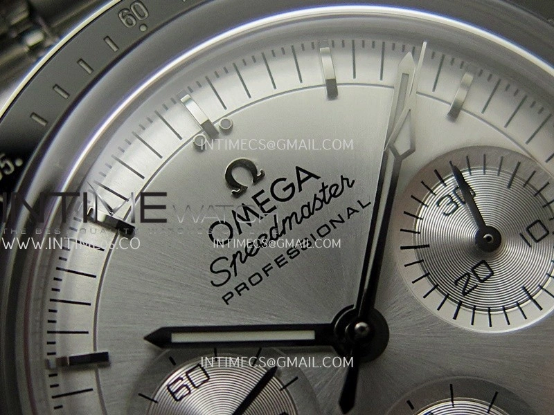 Speedmaster Professional SS N1F Best Edition Silver Dial On SS Bracelet Asian 3861