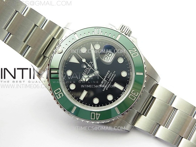 Submariner 41mm 126610 LV Green Ceramic 904L Steel AR+F 1:1 Best Edition Black Dial On 904L SS Bracelet VR3235