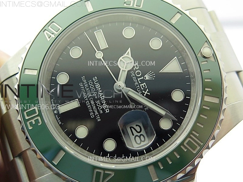 Submariner 41mm 126610 LV Green Ceramic 904L Steel AR+F 1:1 Best Edition Black Dial On 904L SS Bracelet VR3235