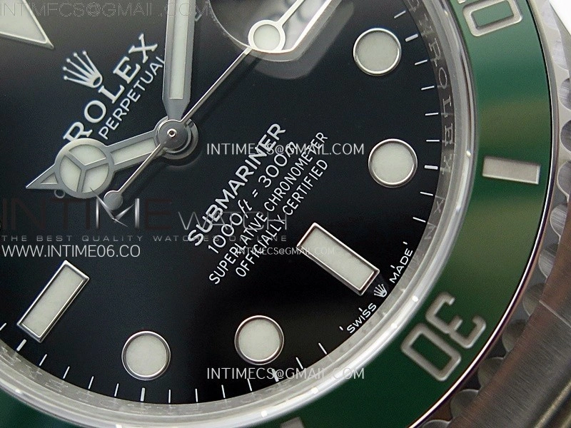 Submariner 41mm 126610 LV Green Ceramic 904L Steel AR+F 1:1 Best Edition Black Dial On 904L SS Bracelet VR3235