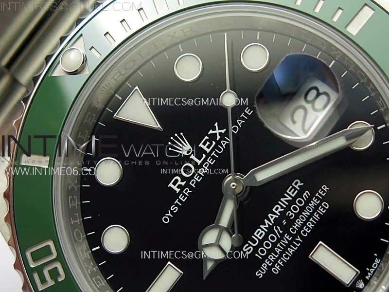 Submariner 41mm 126610 LV Green Ceramic 904L Steel AR+F 1:1 Best Edition Black Dial On 904L SS Bracelet VR3235