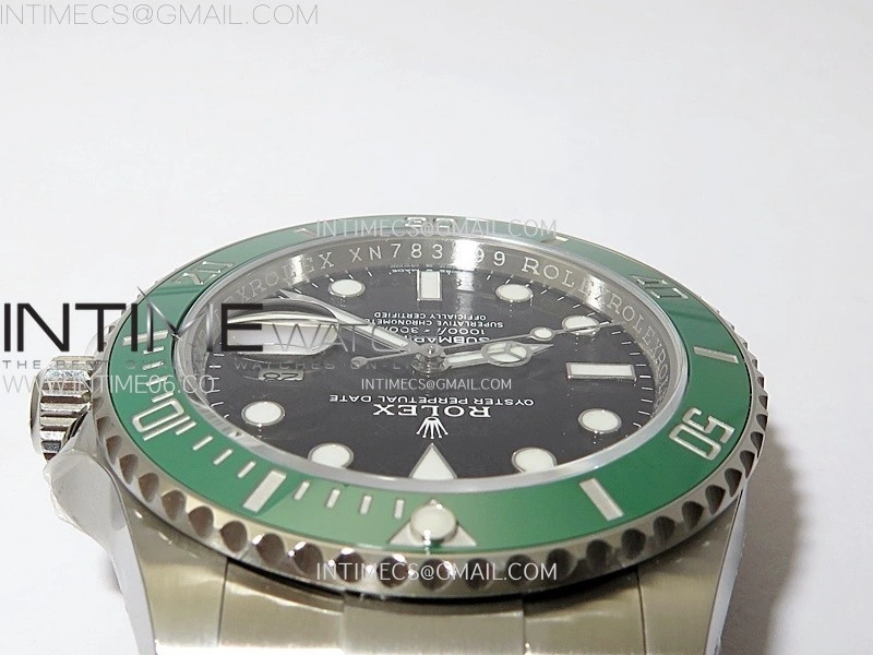 Submariner 41mm 126610 LV Green Ceramic 904L Steel AR+F 1:1 Best Edition Black Dial On 904L SS Bracelet VR3235