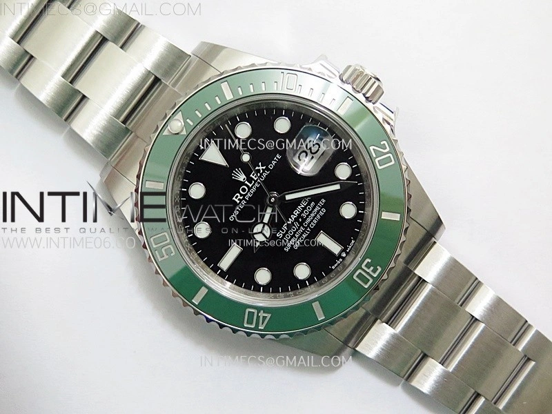 Submariner 41mm 126610 LV Green Ceramic 904L Steel AR+F 1:1 Best Edition Black Dial On 904L SS Bracelet VR3235