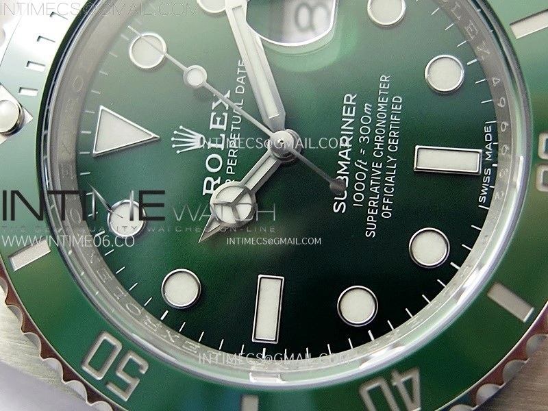 Submariner 40mm 116610 LV Green Ceramic 904L Steel AR+F 1:1 Best Edition Green Dial On 904L SS Bracelet VR3135