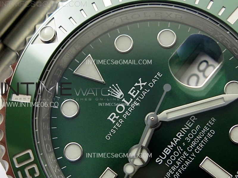 Submariner 40mm 116610 LV Green Ceramic 904L Steel AR+F 1:1 Best Edition Green Dial On 904L SS Bracelet VR3135