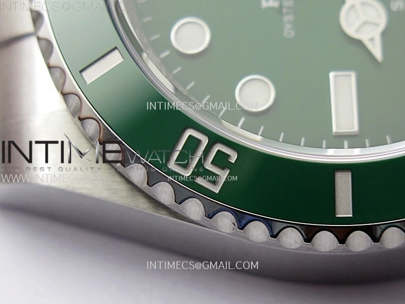 Submariner 40mm 116610 LV Green Ceramic 904L Steel AR+F 1:1 Best Edition Green Dial On 904L SS Bracelet VR3135