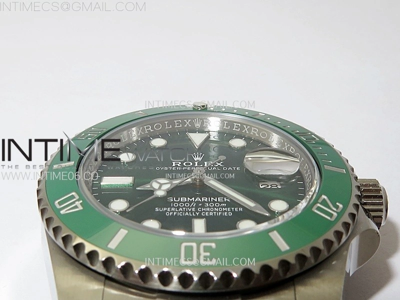 Submariner 40mm 116610 LV Green Ceramic 904L Steel AR+F 1:1 Best Edition Green Dial On 904L SS Bracelet VR3135