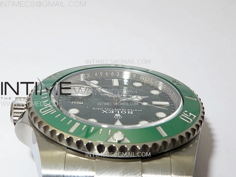 Submariner 40mm 116610 LV Green Ceramic 904L Steel AR+F 1:1 Best Edition Green Dial On 904L SS Bracelet VR3135