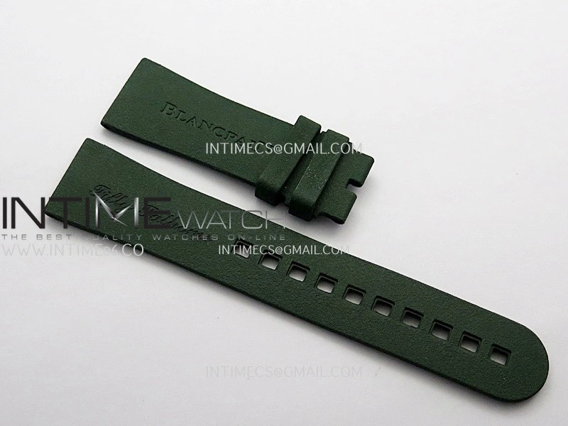 Fifty Fathoms Bathyscaphe Green Ceramic GF 1:1 Best Edition Green Ombre Dial On Black Sail-Canvas Strap A1315