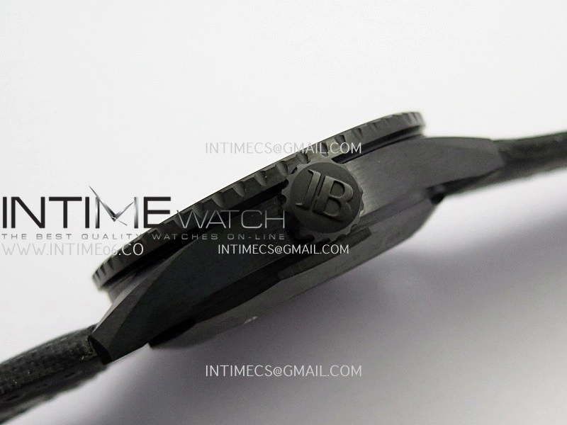 Fifty Fathoms Bathyscaphe Green Ceramic GF 1:1 Best Edition Green Ombre Dial On Black Sail-Canvas Strap A1315
