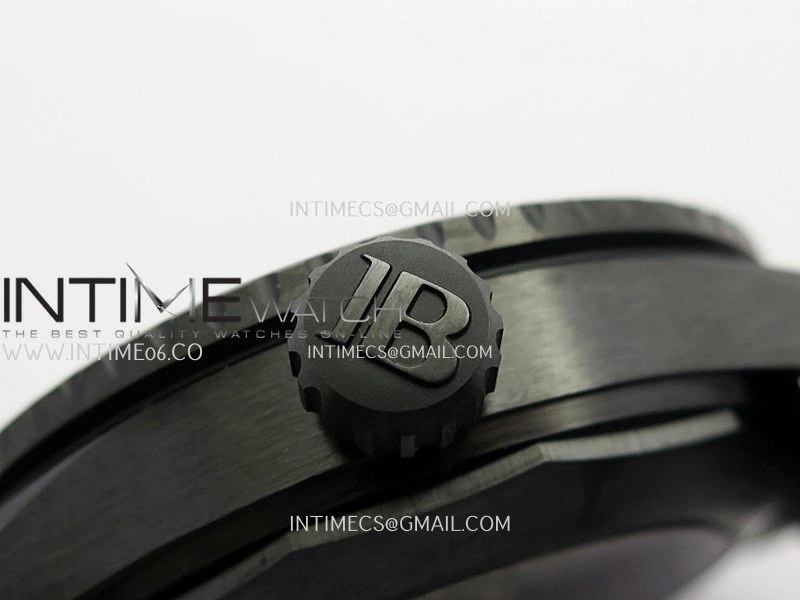 Fifty Fathoms Bathyscaphe Green Ceramic GF 1:1 Best Edition Green Ombre Dial On Black Sail-Canvas Strap A1315