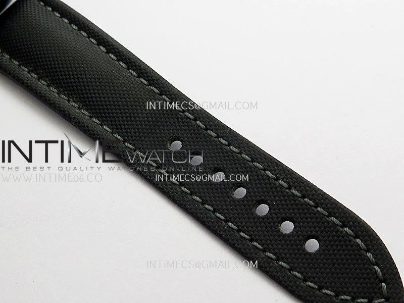 Fifty Fathoms Bathyscaphe Green Ceramic GF 1:1 Best Edition Green Ombre Dial On Black Sail-Canvas Strap A1315