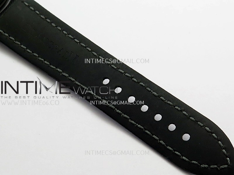 Fifty Fathoms Bathyscaphe Green Ceramic GF 1:1 Best Edition Green Ombre Dial On Black Sail-Canvas Strap A1315