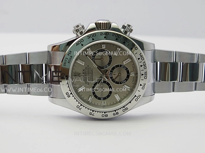 Daytona 126509 QF Gain Weight 1:1 Best Edition Silver Black Dial T Crystal Marker on SS Bracelet SH4131 V6