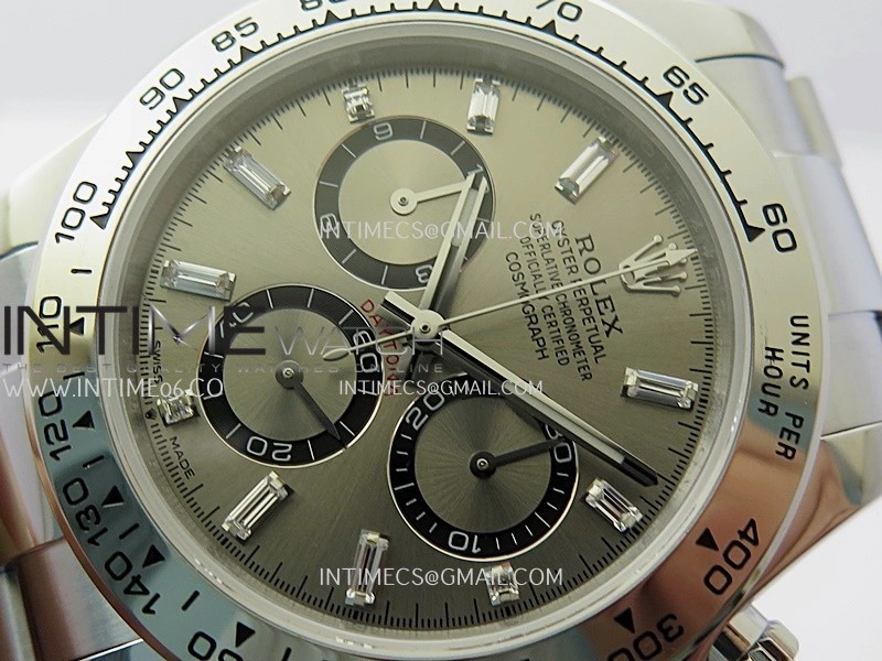 Daytona 126509 QF Gain Weight 1:1 Best Edition Silver Black Dial T Crystal Marker on SS Bracelet SH4131 V6