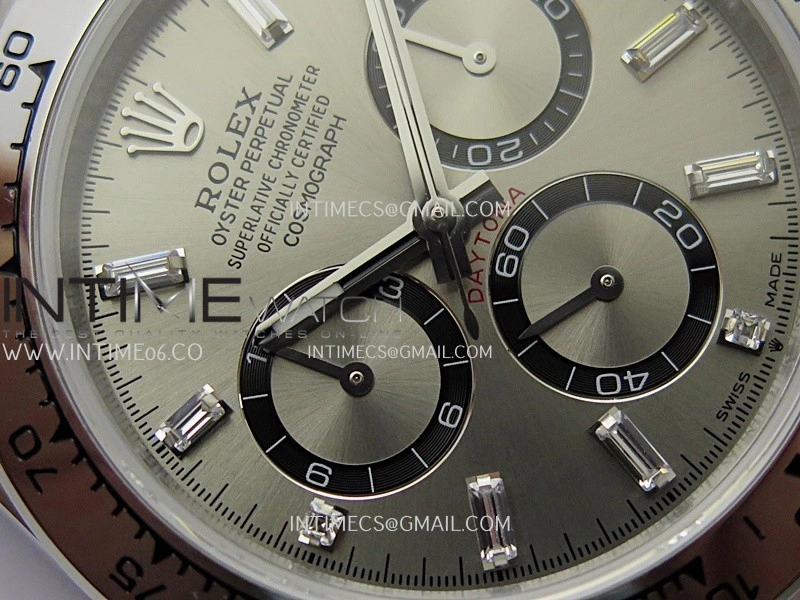 Daytona 126509 QF Gain Weight 1:1 Best Edition Silver Black Dial T Crystal Marker on SS Bracelet SH4131 V6