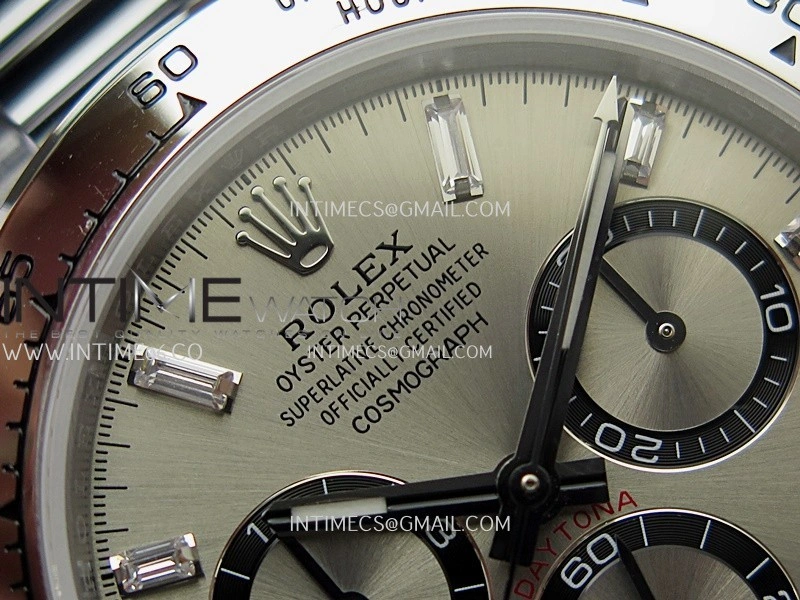 Daytona 126509 QF Gain Weight 1:1 Best Edition Silver Black Dial T Crystal Marker on SS Bracelet SH4131 V6