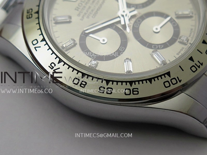 Daytona 126509 QF Gain Weight 1:1 Best Edition Silver Black Dial T Crystal Marker on SS Bracelet SH4131 V6