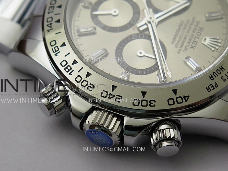 Daytona 126509 QF Gain Weight 1:1 Best Edition Silver Black Dial T Crystal Marker on SS Bracelet SH4131 V6