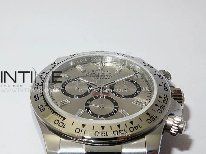 Daytona 126509 QF Gain Weight 1:1 Best Edition Silver Black Dial T Crystal Marker on SS Bracelet SH4131 V6