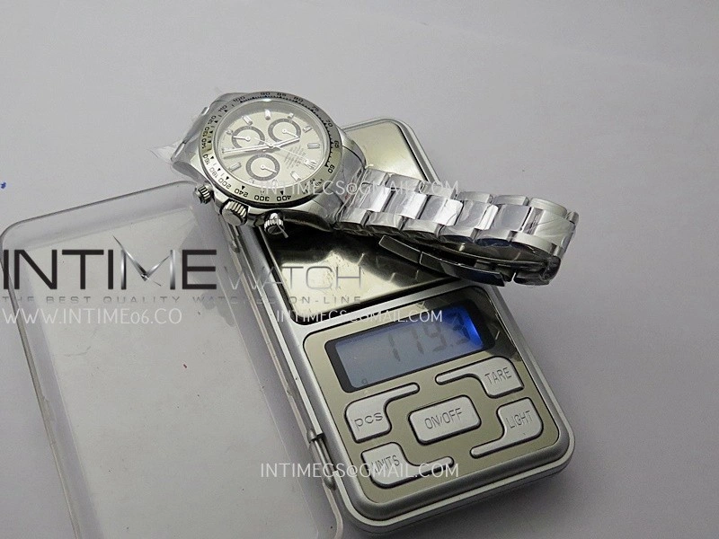 Daytona 126509 QF Gain Weight 1:1 Best Edition Silver Black Dial T Crystal Marker on SS Bracelet SH4131 V6